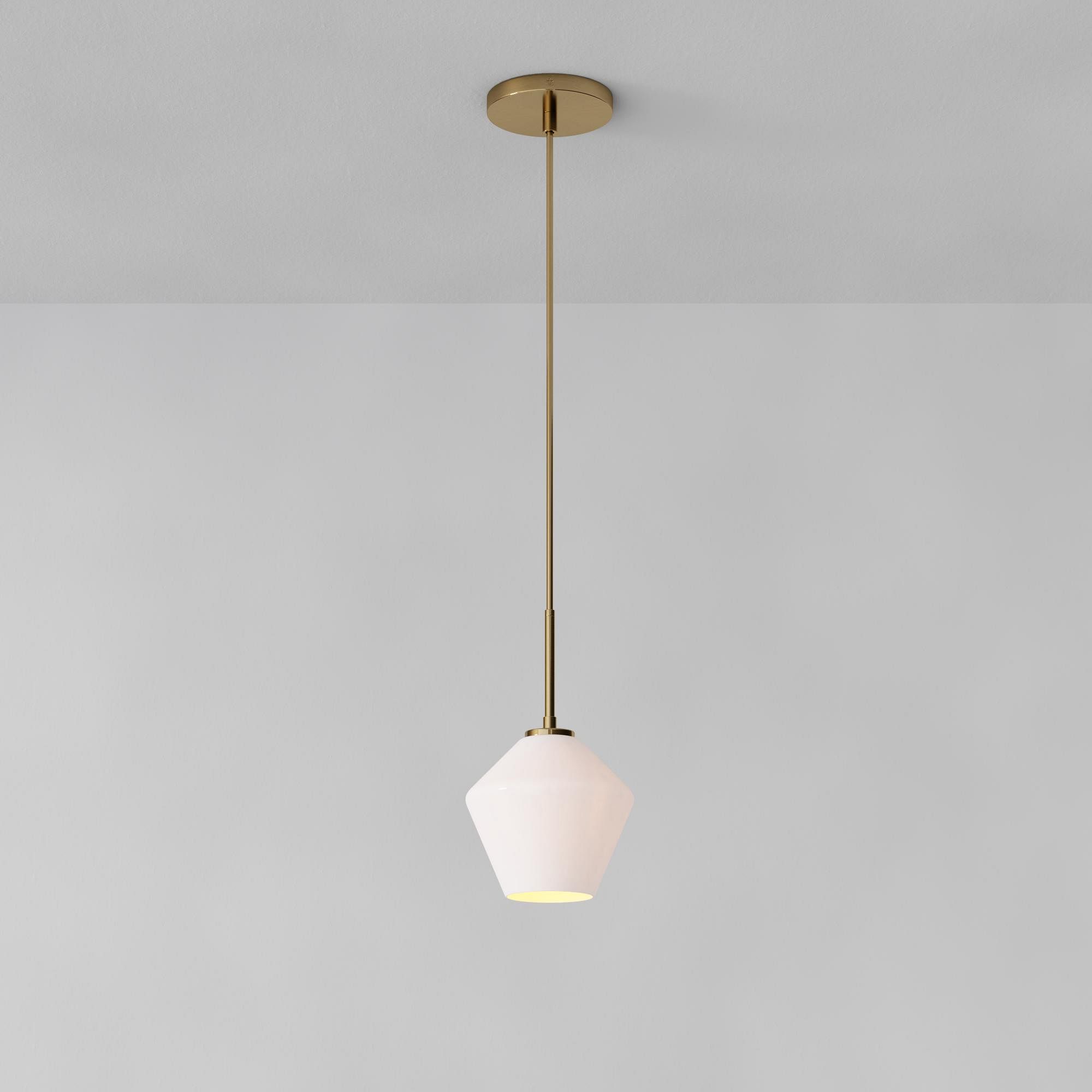 Merin Transparent Glass Sculpture Geometric Pendant Lamp