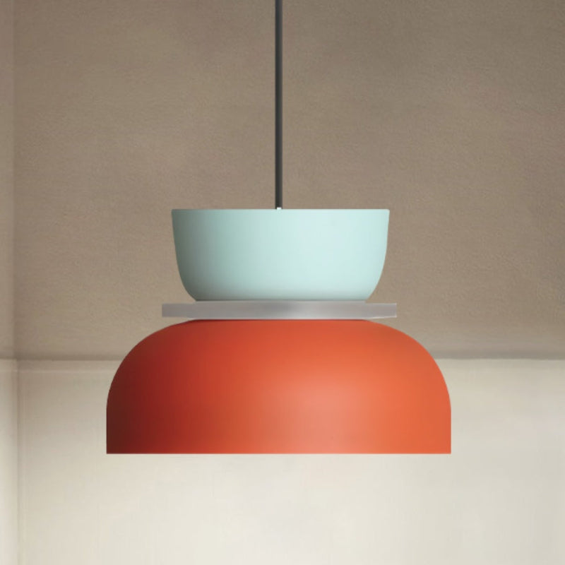 Colorful Macaron Bowl Shade Acrylic Pendant Light