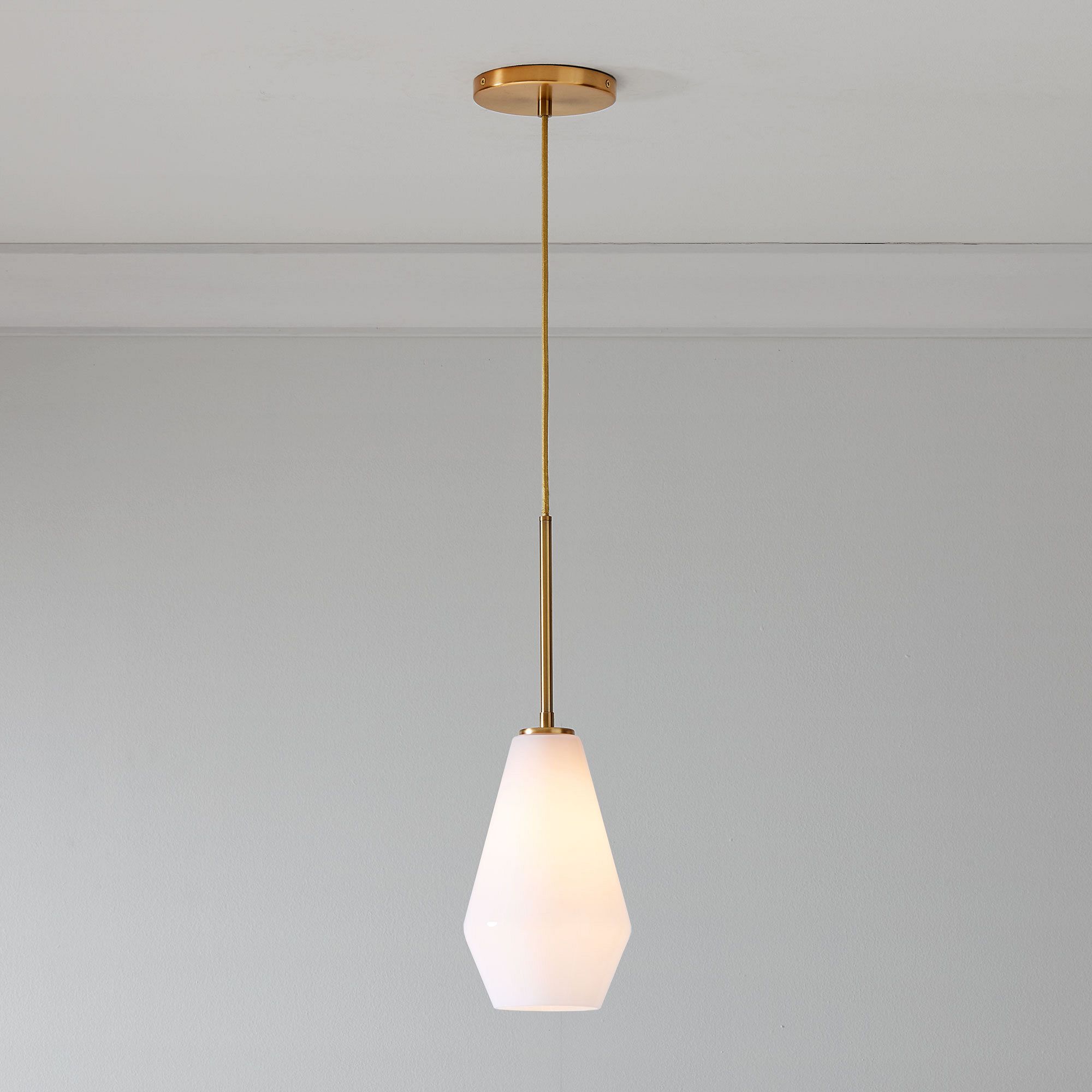 Merin Transparent Glass Sculpture Geometric Pendant Lamp