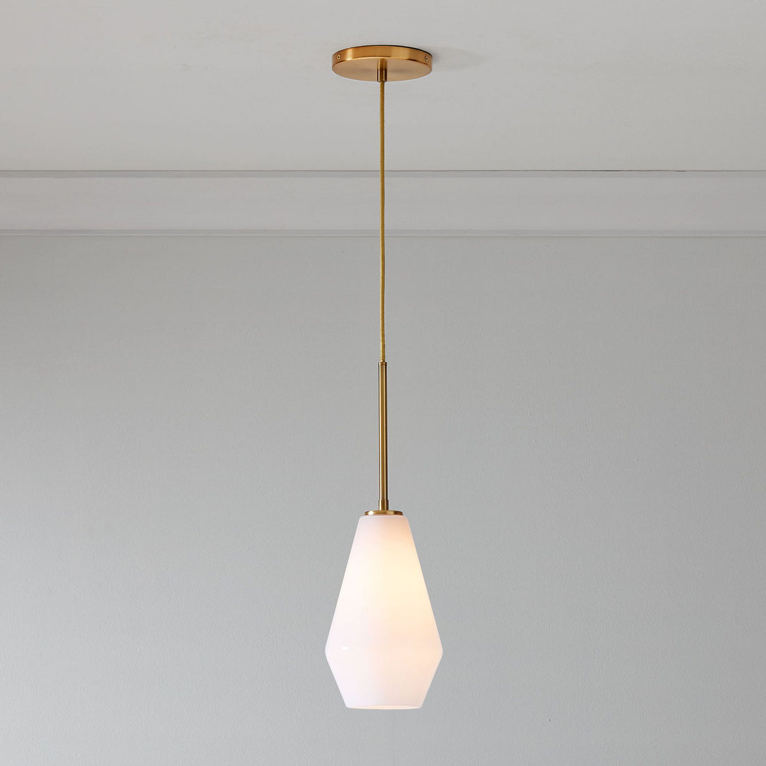 Merin Transparent Glass Sculpture Geometric Pendant Lamp