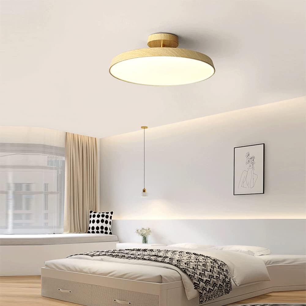 Acrylic LED Round Ceiling Light - Minimalist Semi-Flush for Bedroom