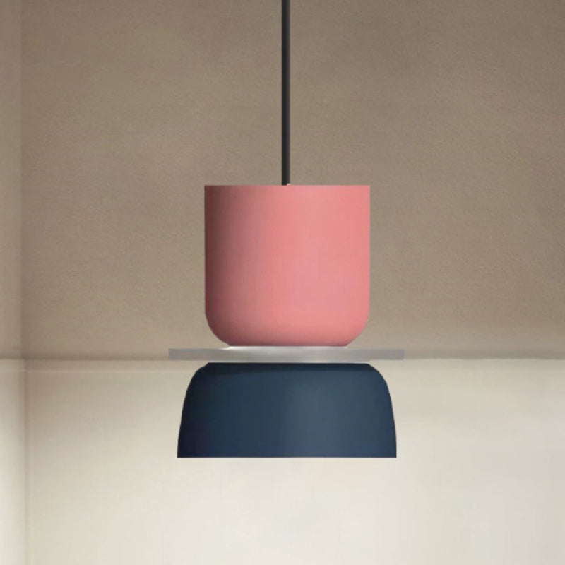 Colorful Macaron Bowl Shade Acrylic Pendant Light