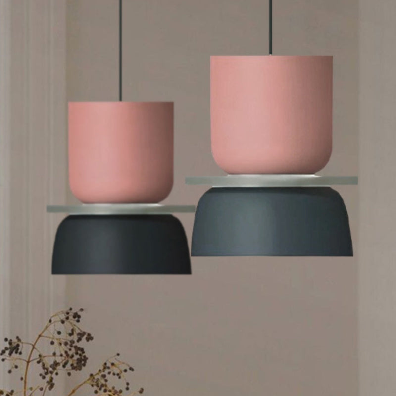 Colorful Macaron Bowl Shade Acrylic Pendant Light