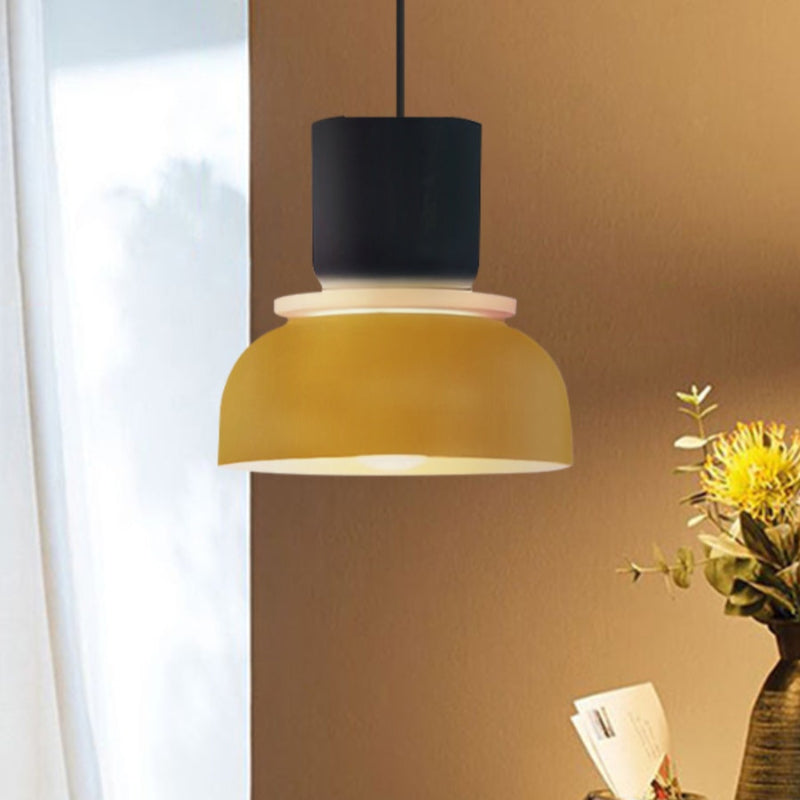 Colorful Macaron Bowl Shade Acrylic Pendant Light