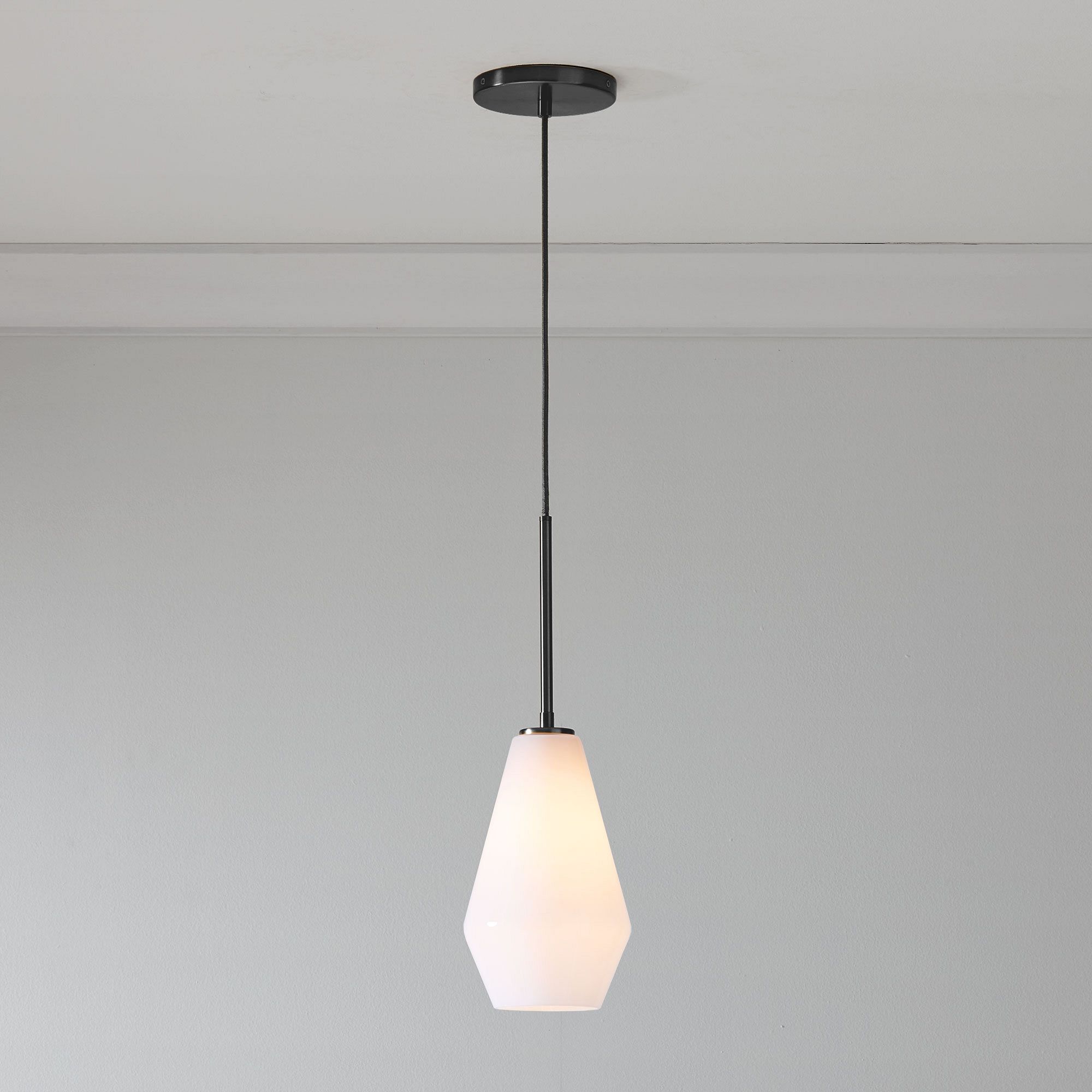 Merin Transparent Glass Sculpture Geometric Pendant Lamp