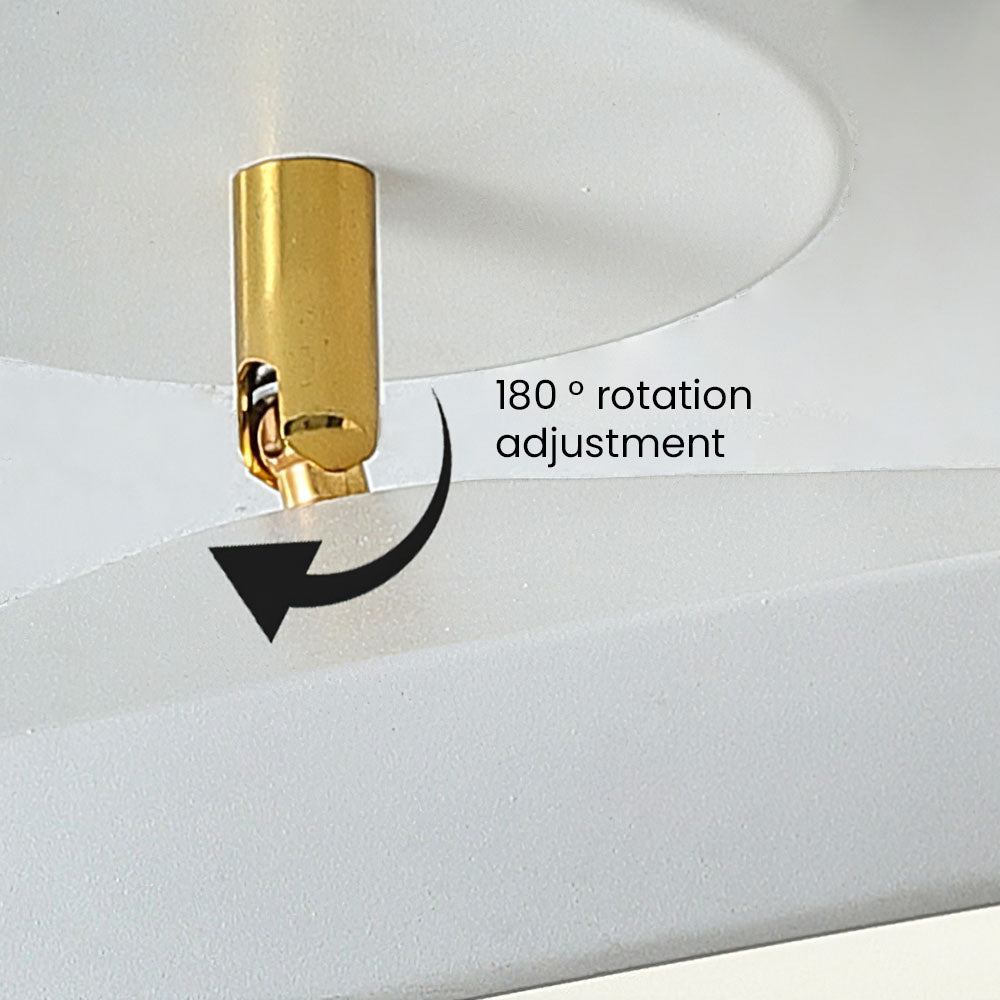 Acrylic LED Round Ceiling Light - Minimalist Semi-Flush for Bedroom