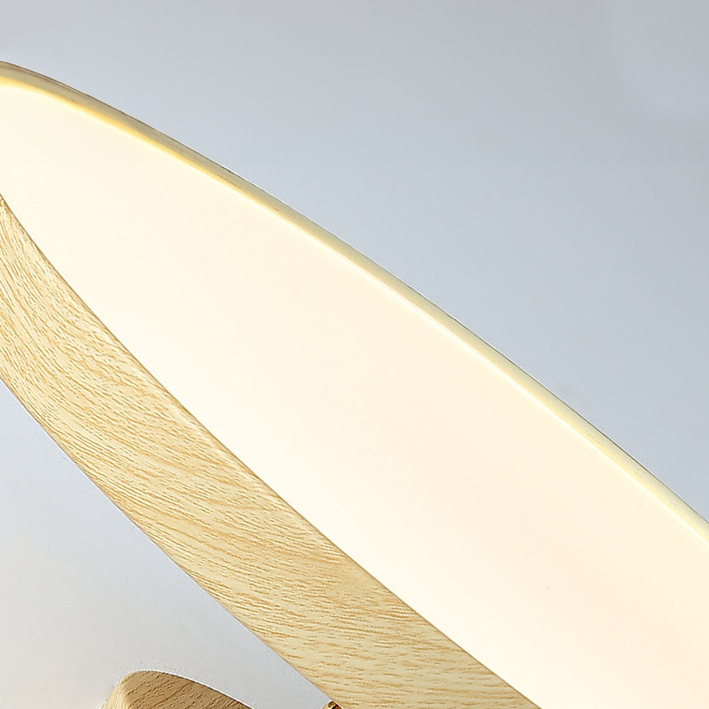 Acrylic LED Round Ceiling Light - Minimalist Semi-Flush for Bedroom
