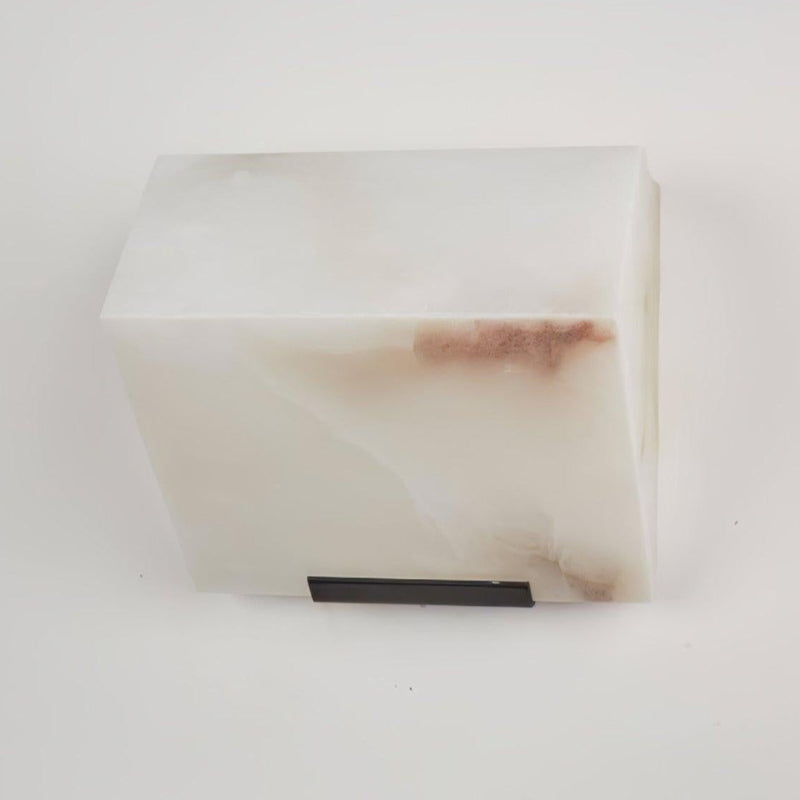 Modern Cube Alabaster Wall Lamp