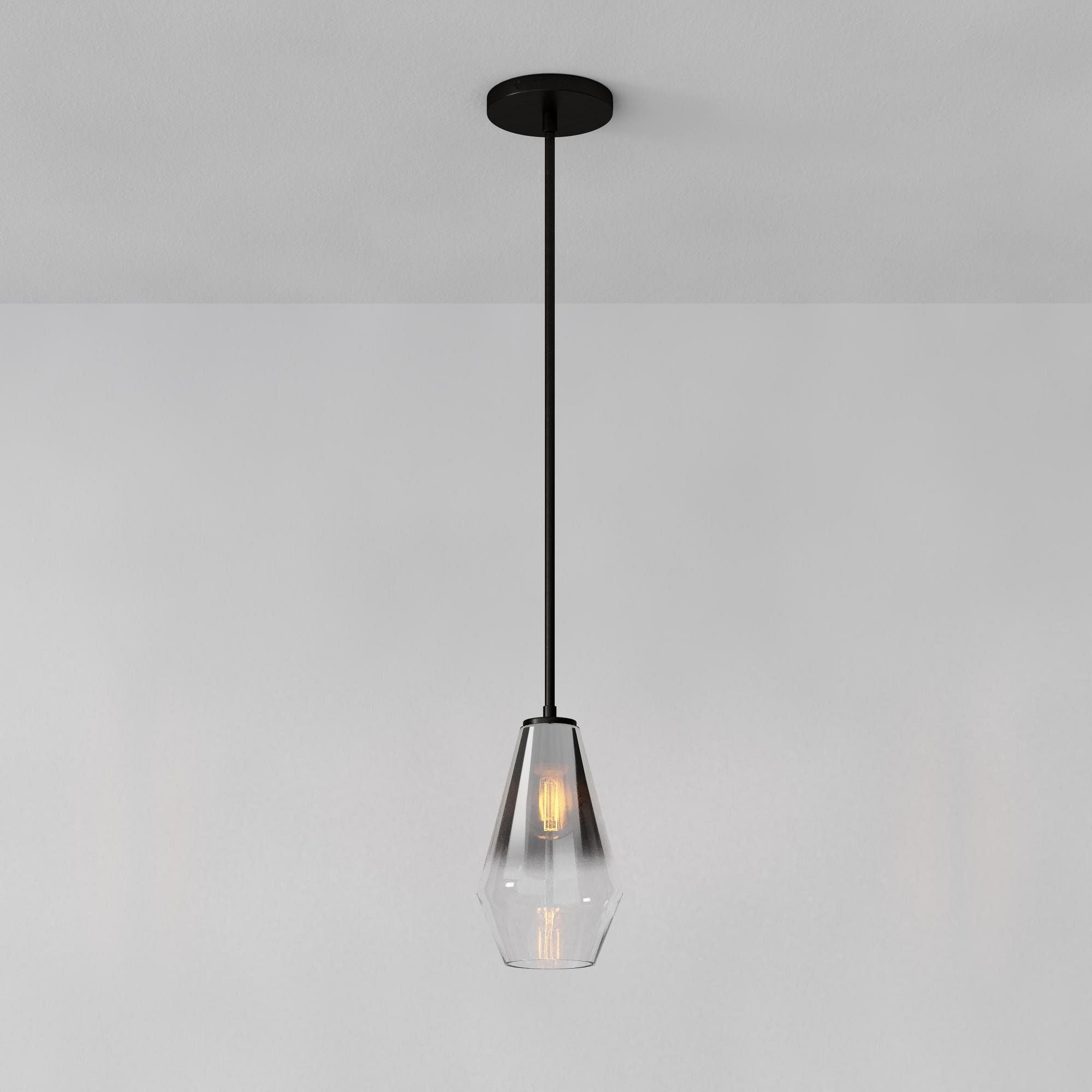 Merin Transparent Glass Sculpture Geometric Pendant Lamp