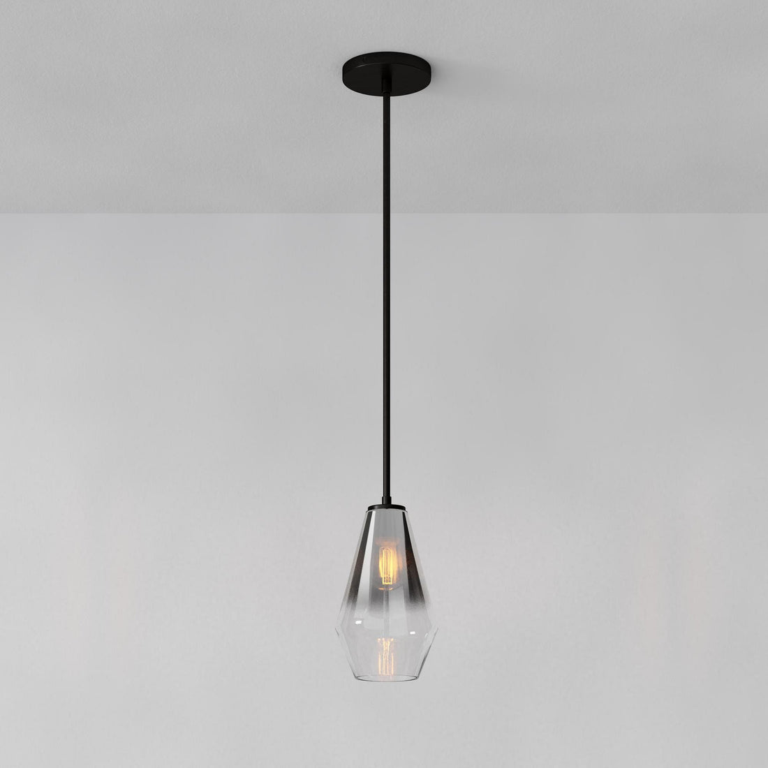 Merin Transparent Glass Sculpture Geometric Pendant Lamp