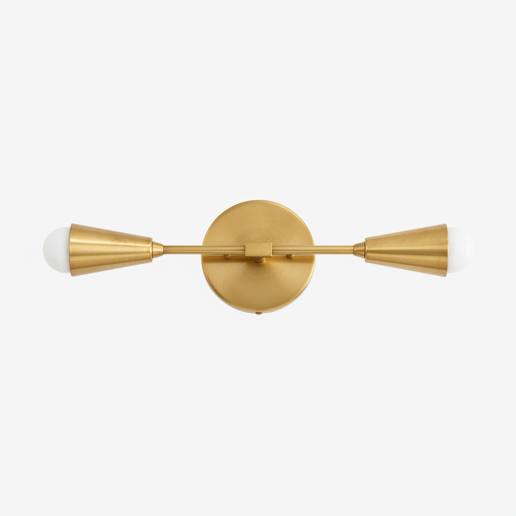 Mobilux Line Minimalist Vanity Light Fixture - Mid Century Bathroom Sconce