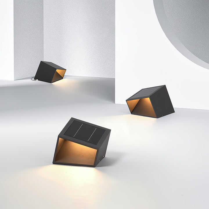 Cube Garden Solar Light - Compact LED Lamp for Patio & Small Gardens
