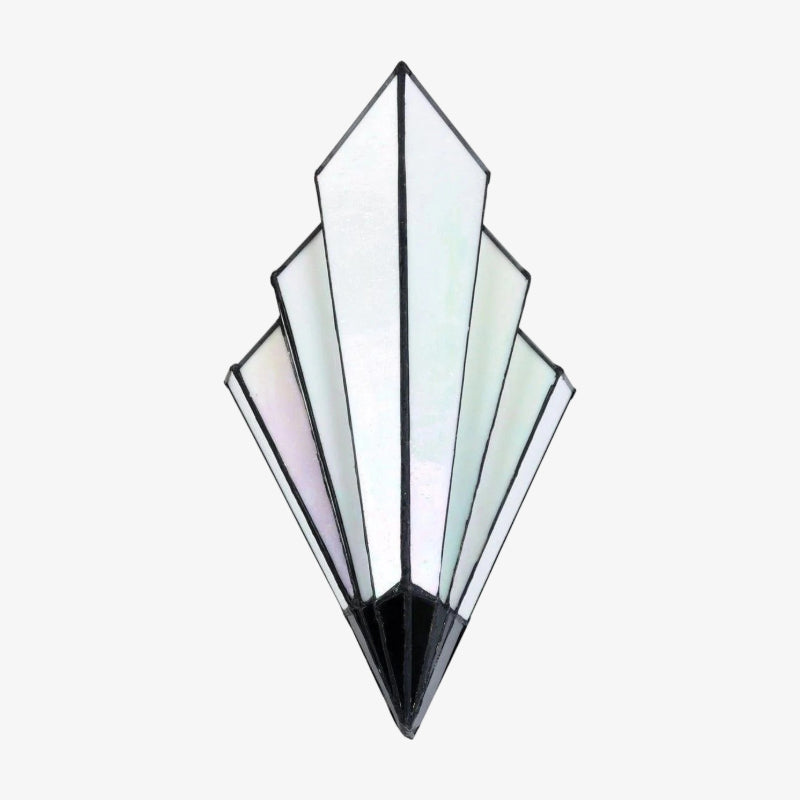 Kelsar Wall Light Featuring Hand-Cut Glass and Elegant Art Deco Design for Indoor Accent Lighting