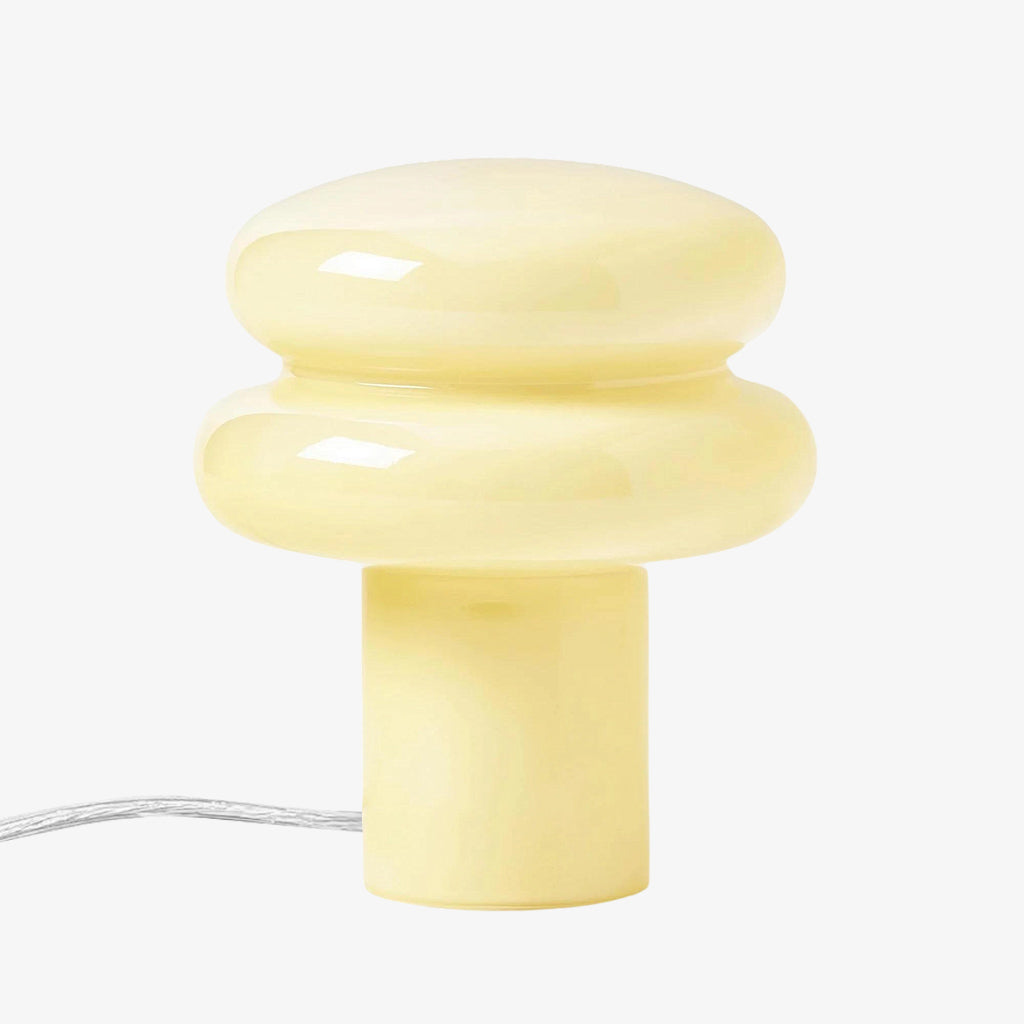 Orra Decorative Opal Table Lamp - Minimalist Bauhaus Desk Side Table Light