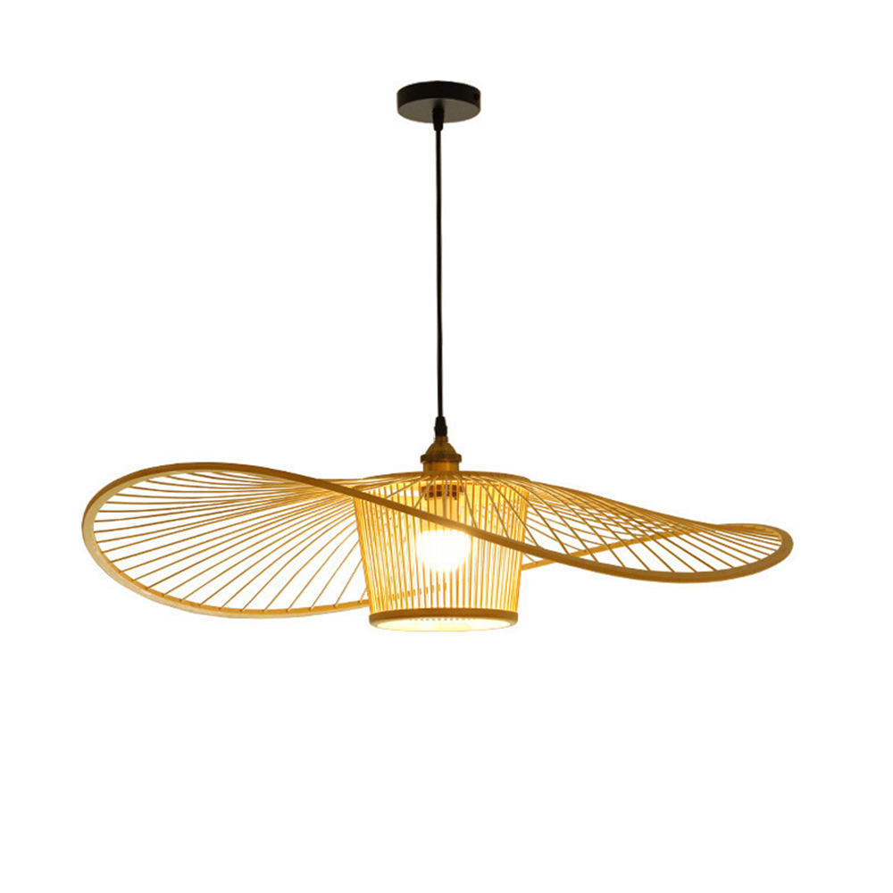 Rattan Pendant Light - Vintage Bamboo Woven Natural Design