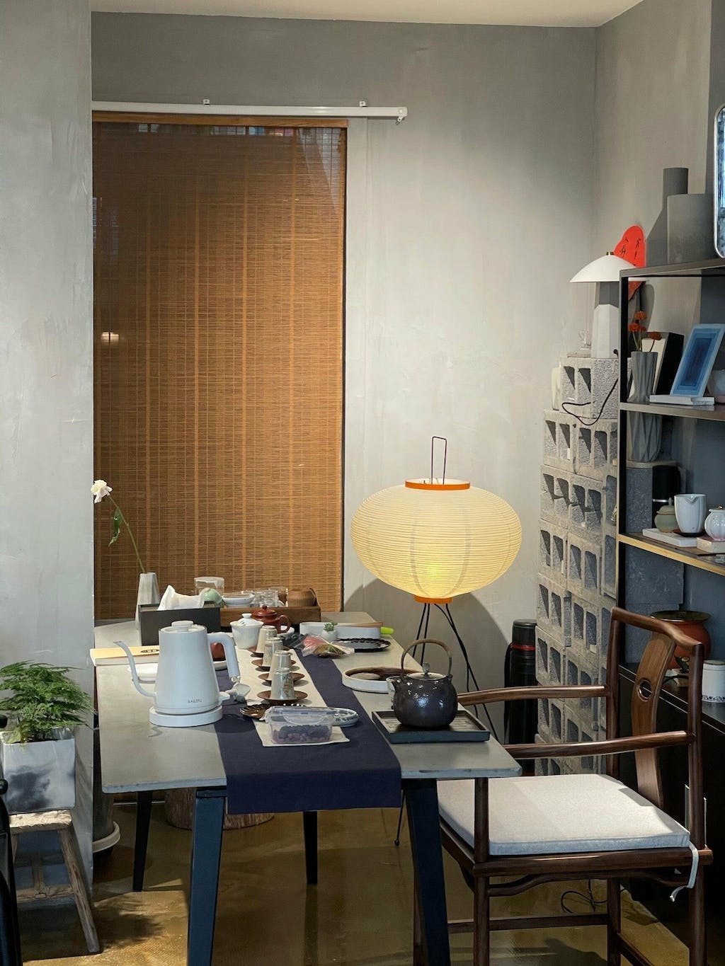 Rice Paper Floor Lamp - Bamboo Frame Soft Light for Living Room