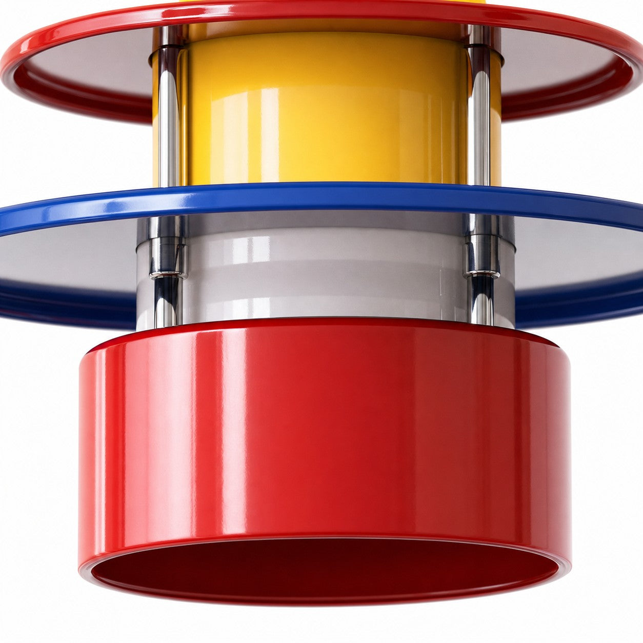 Bauhaus color block pendant light