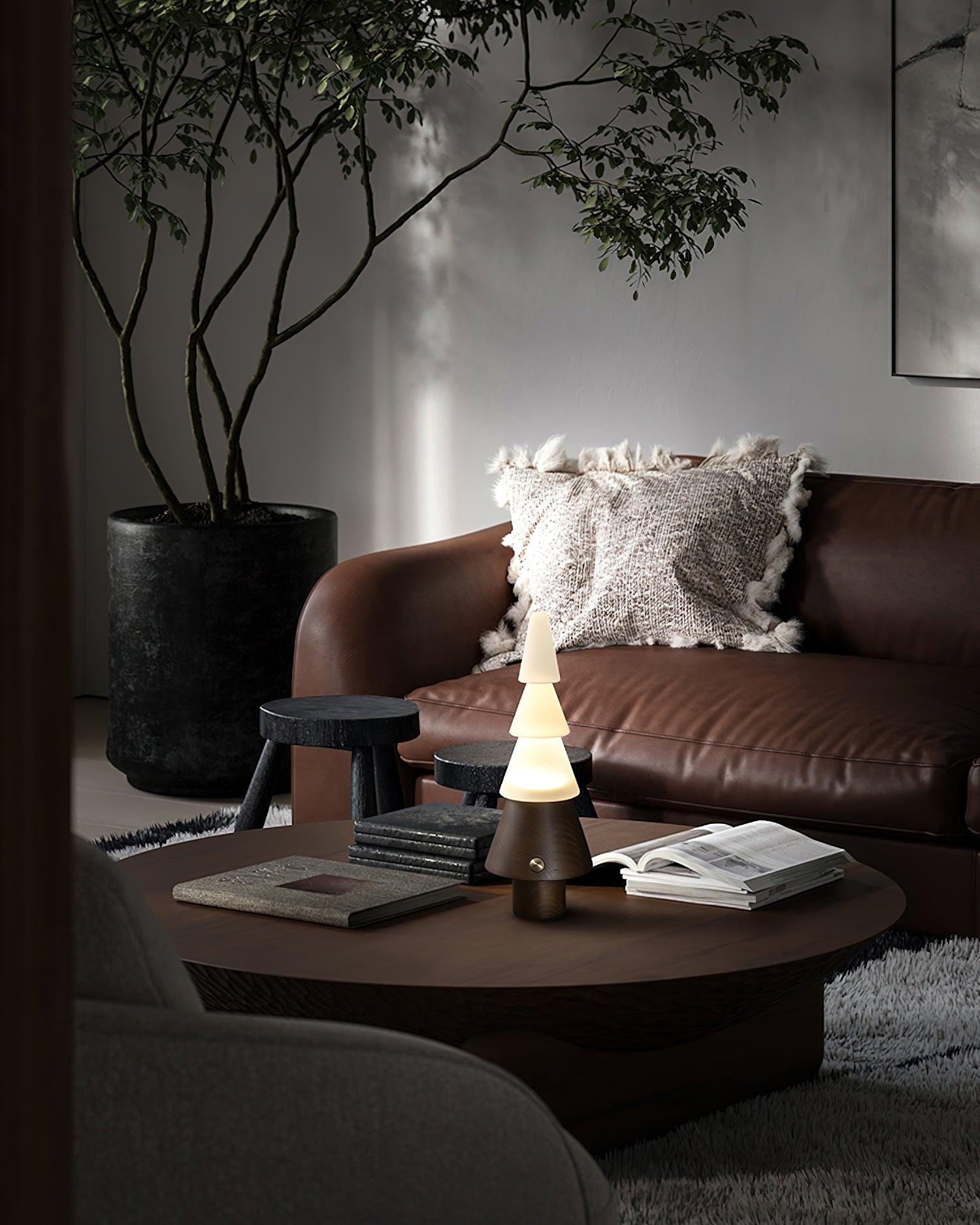 Tree Table Lamp - Built-in Battery Adjustable Night Light