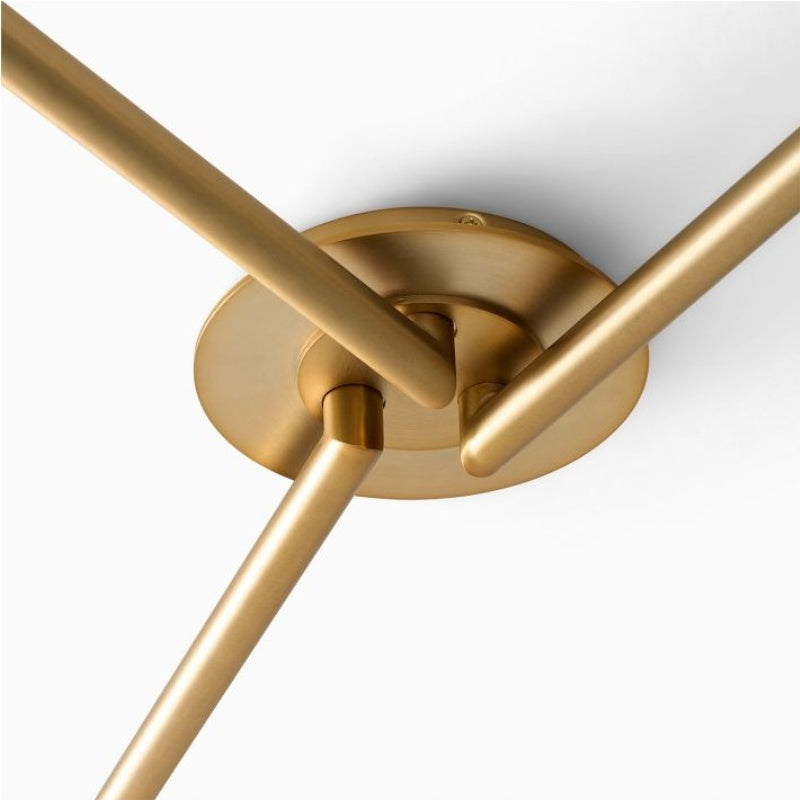 Elorina 3-Light Flush Mount Glass/Metal Ceiling Light - A Stylish Fixture for Modern Spaces