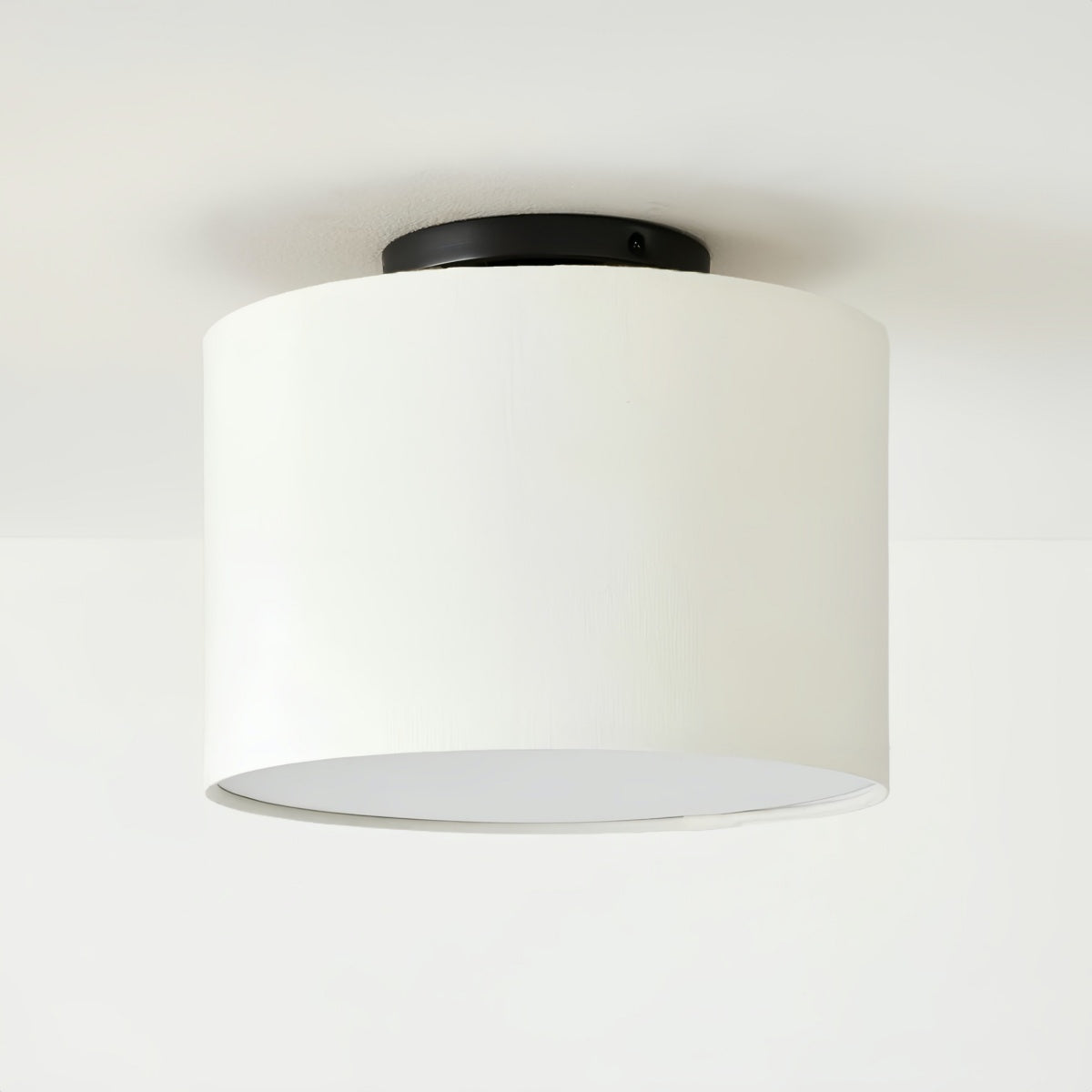 Jelvane Drum Deckenleuchte mit Stoffschirm
