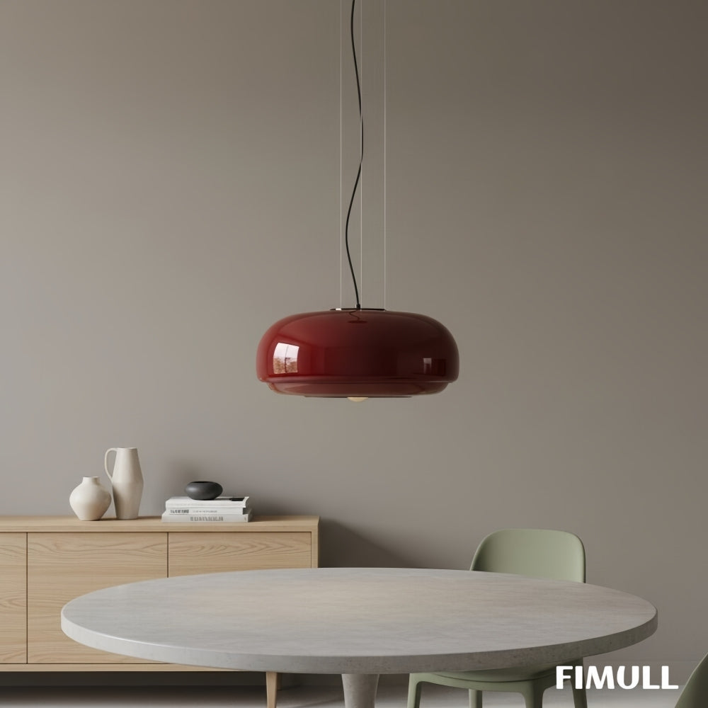 Clinco Mushroom Glass Pendant Light – Retro Modern Dining Room