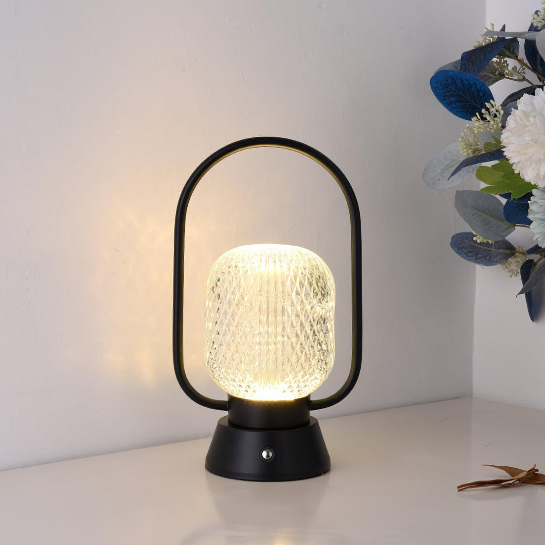 Wiederaufladbare Tischlampe – Tragbares LED-Licht mit Griff für Haus &amp; Garten
