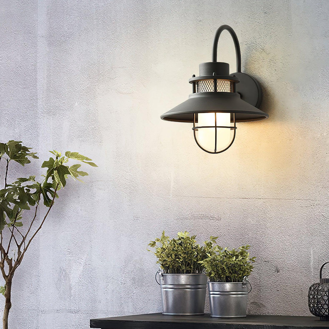 Outdoor Wall Lamp - Industrial Decor Wall Lamp Great for Patio/Porch