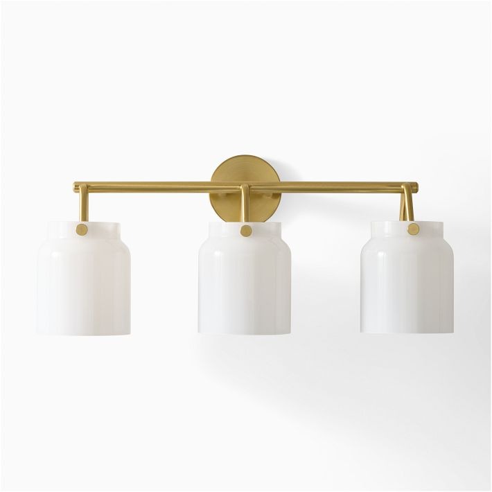 Hanton Modern 3-Light Wall Sconce - Metal Bathroom Fixture