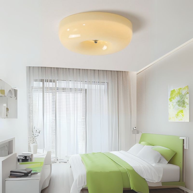 Milky Glass Vintage Art Deco Ceiling Light