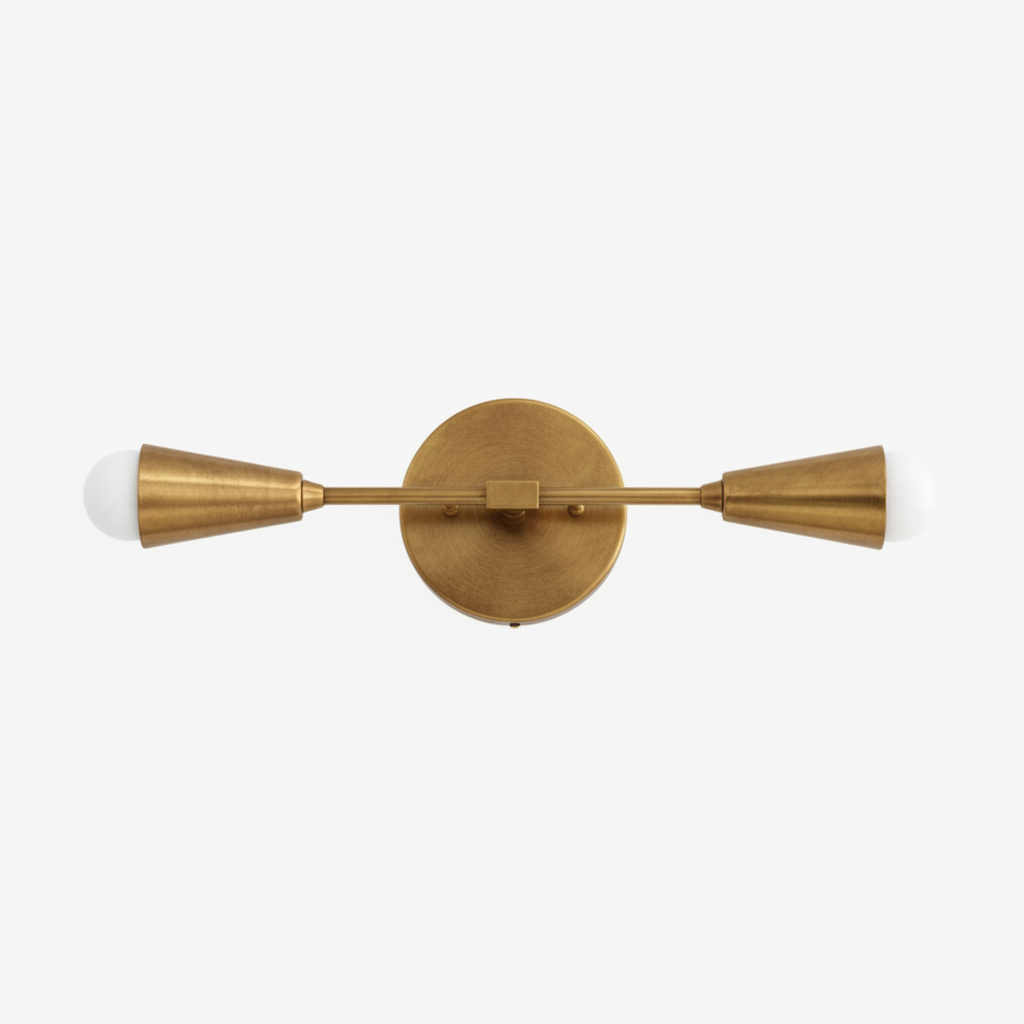 Mobilux Line Minimalist Vanity Light Fixture - Mid Century Bathroom Sconce