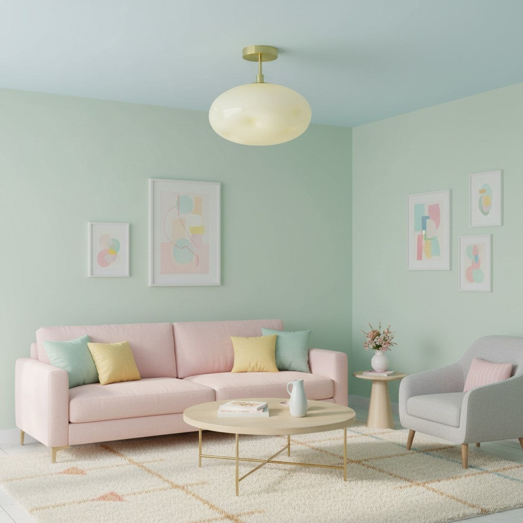 Orra Ceiling Lamp – Sculptural Globe Design Modern Minimalist Versatile for Living Room