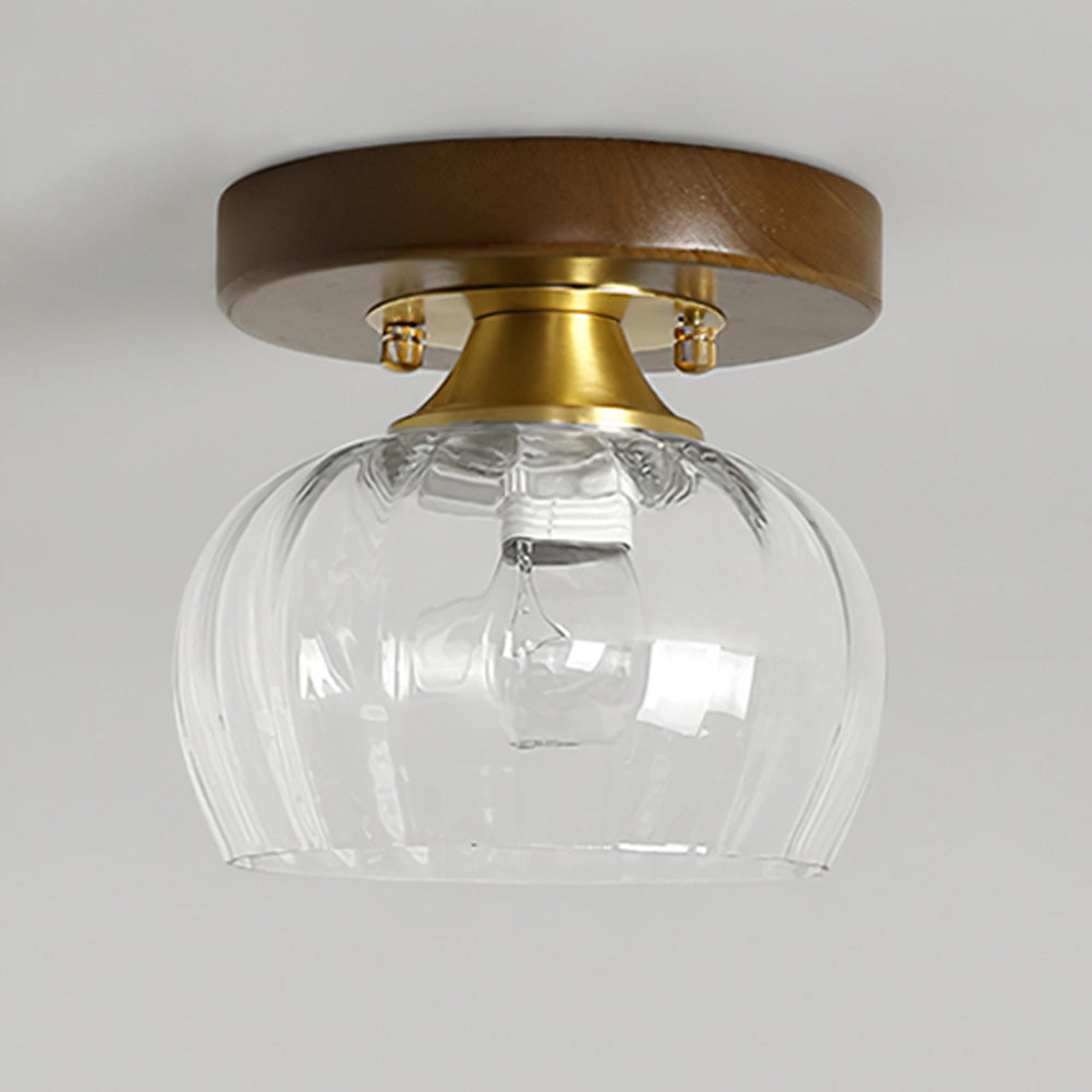 Contemporary Glass Ceiling Light - Modern Living Room Fixture