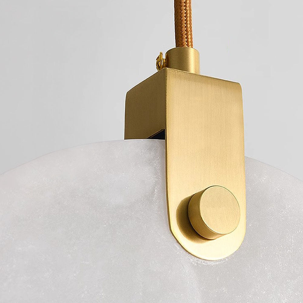 Marble LED Pendant Light - Minimalist White Elegance Lighting Modern