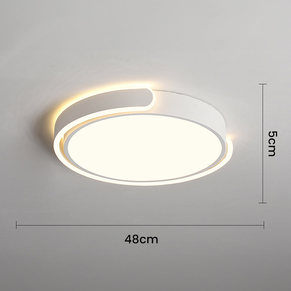 Minimalist LED Ceiling Light – Round Acrylic Fixture for Bedroom