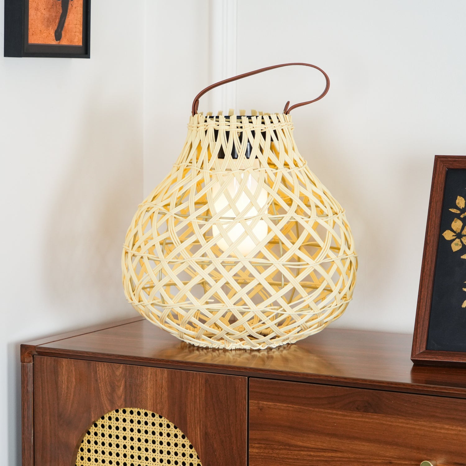 Woven Sphere Lantern Outdoor Lamp - Solar Outdoor Lamp Great