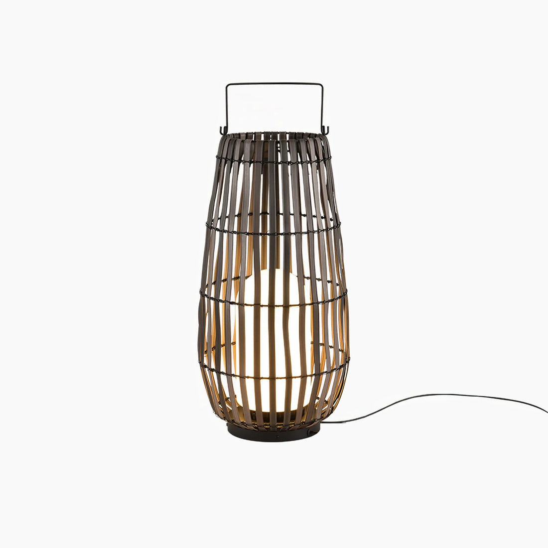 Tropic Braid Outdoor Lamp - Faux-Rattan Metal Waterproof