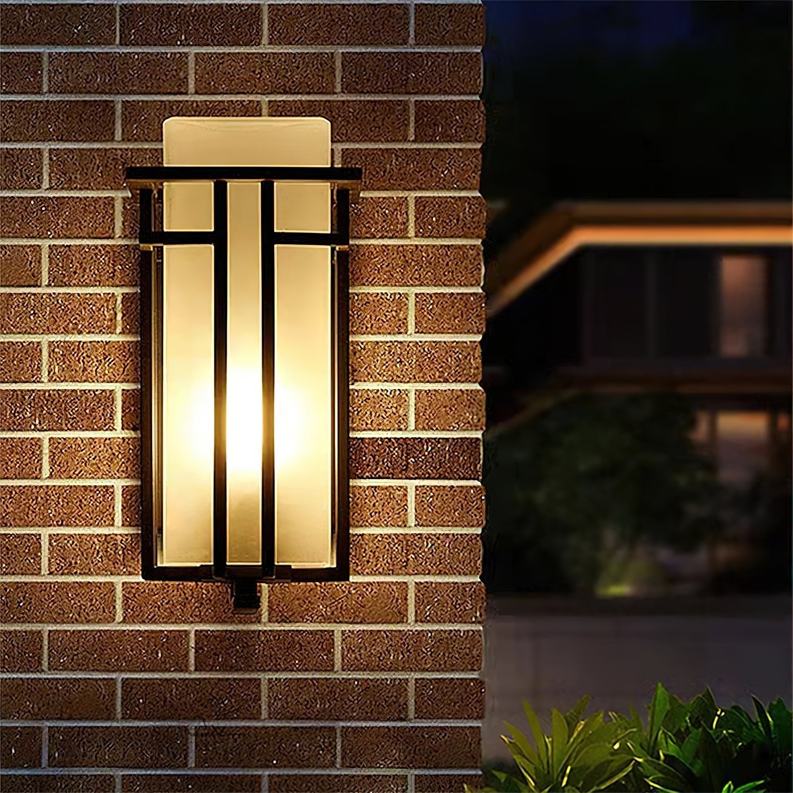Outdoor Wall Lamp - Retro Iron Sconce for Front & Back Door Lighting