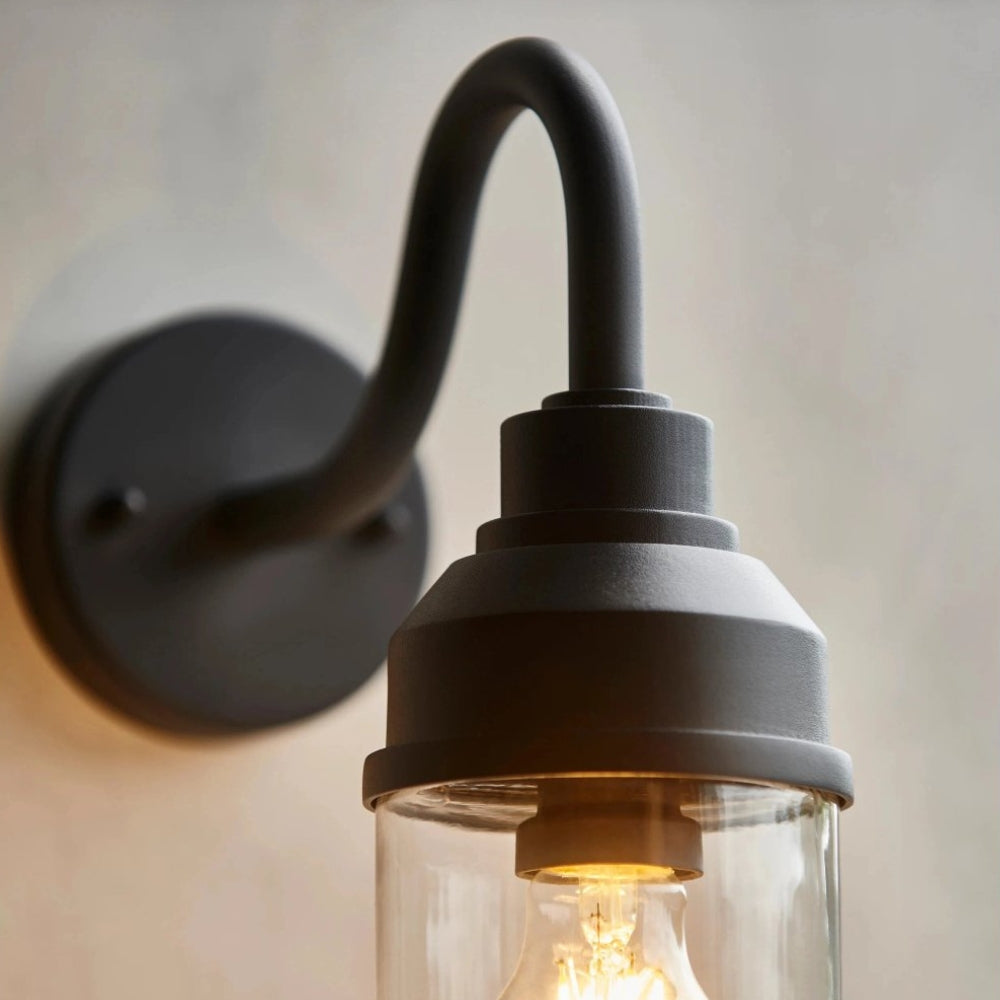 Trevanta Contemporary Outdoor Wall Light – Minimalist Lantern for Entryways & Facades