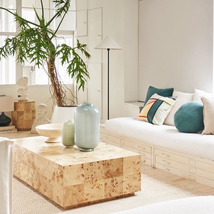 Diora Table & Floor Lamps - Linen Shade Modern Linear Style Sophisticated Accent