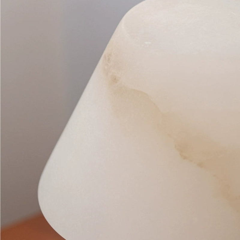 Stylish Mushroom Alabaster LED Table Lamp