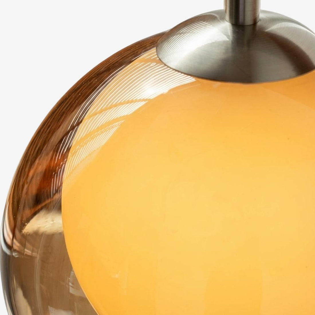 Afterglow Modern Sunset Wall Lamp – Dual Glass Shade Design with Wood-Texture Base