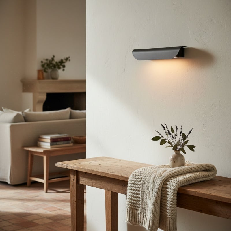 Hidra Modern Metal Wall Sconce – Minimalist Down-Light Sconce for Modern Homes