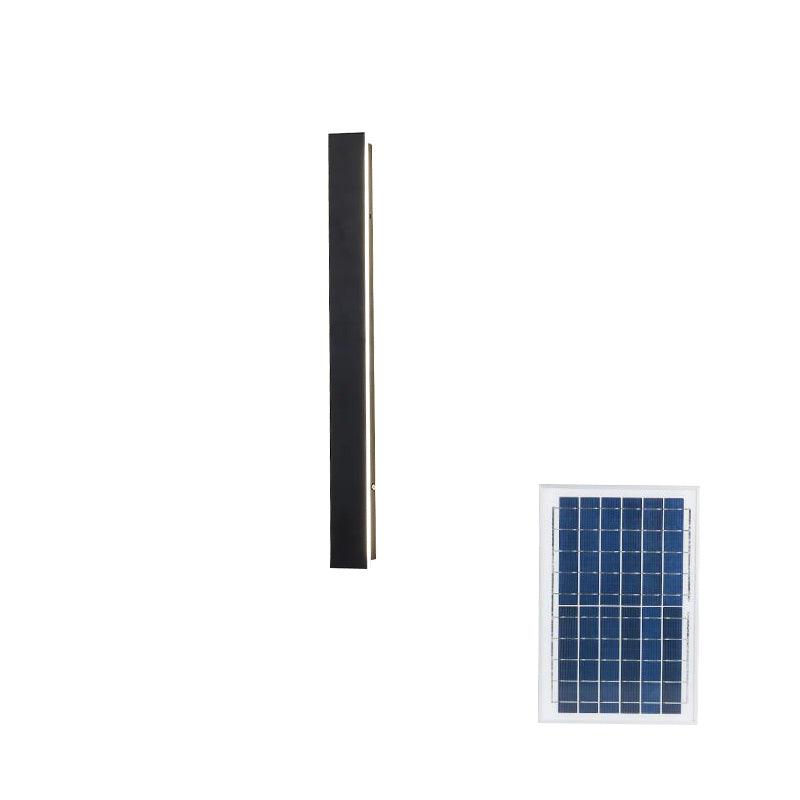 Long Strip Solar Outdoor Wall Sconce - LED Light for Front Porch