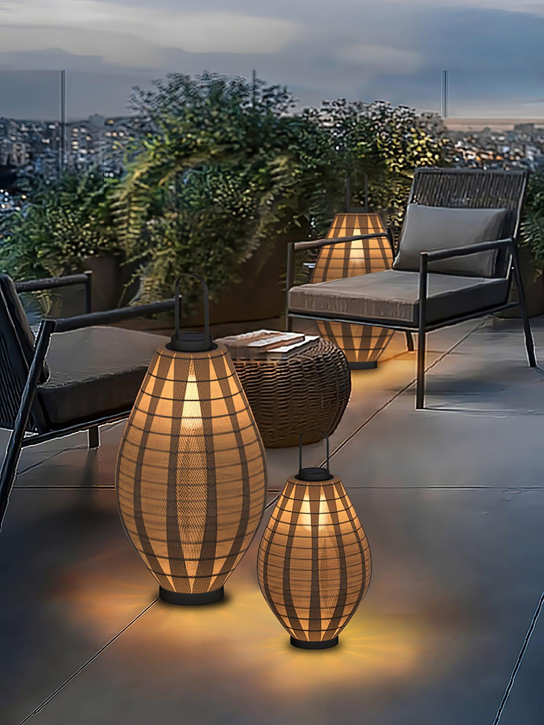 Mesh Beacon Outdoor Lamp - Waterproof Teardrop Stainless Steel Light