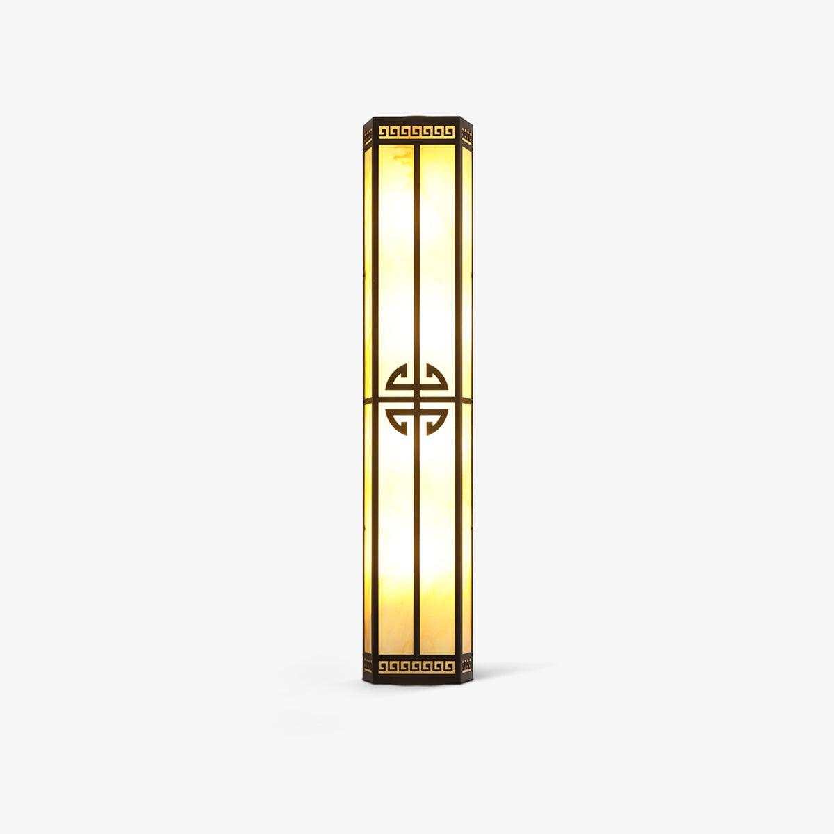 Schneeflocken-Wandleuchte aus Gipsmetall – quadratische, elegante Lampe für den Außenbereich