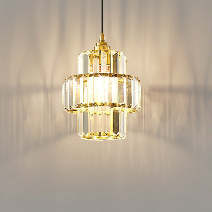 Luxury Pendant Light – Glass Gold Fixture for Elegant Home Interiors