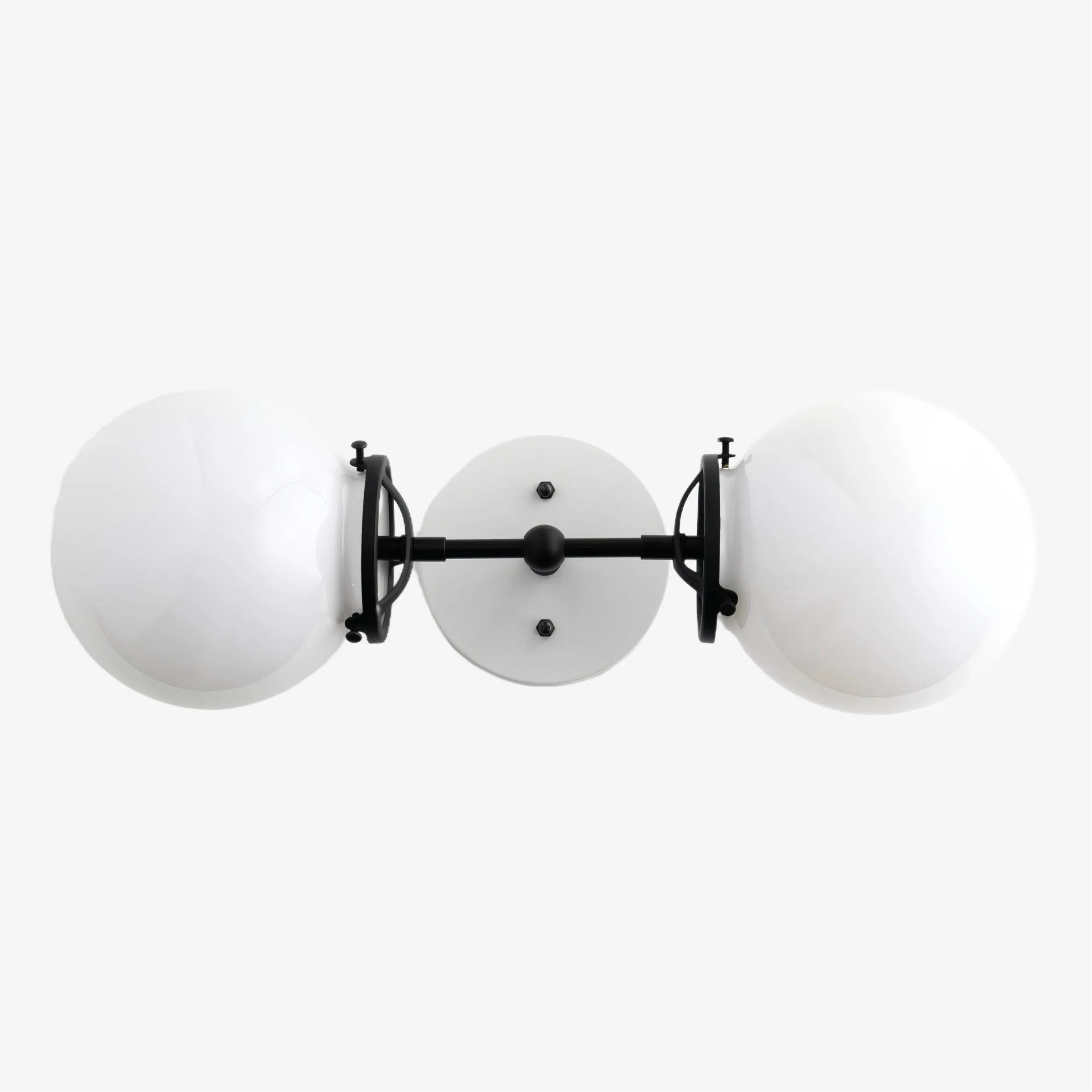 Lumio Globe Art Deco Vanity Light -  Opal Globe Bathroom Sconce