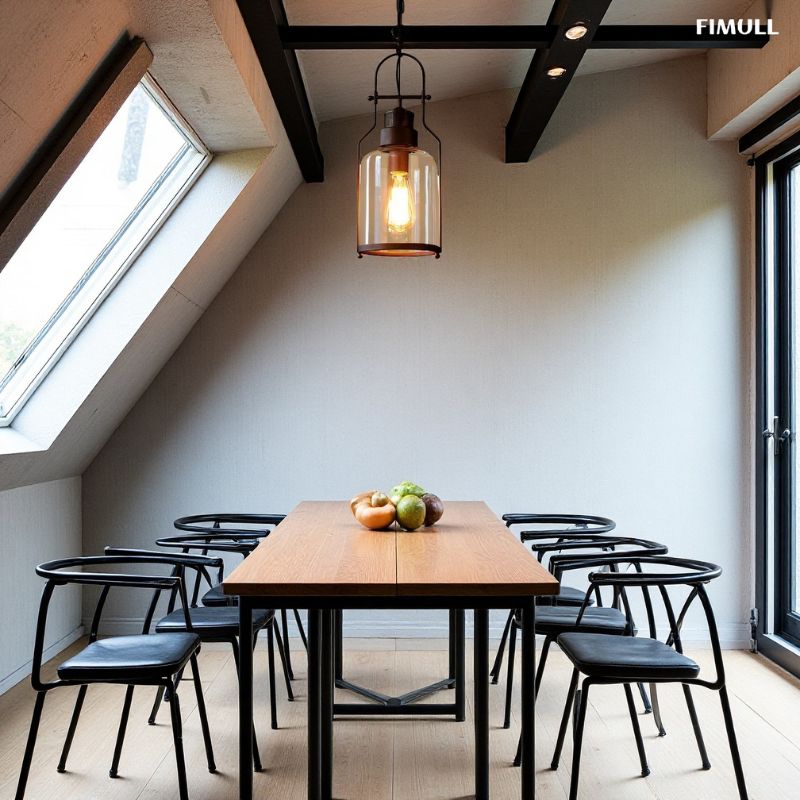 Antikes Eisen im Vintage-Industriestil Pendelleuchte