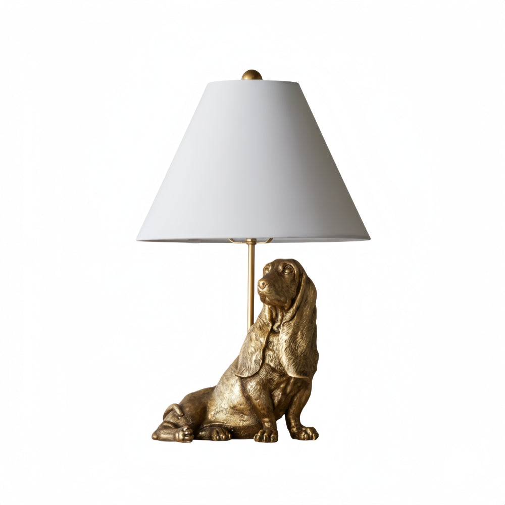 Pawdia Einzigartige Tischlampe – Dekorative Nachttischlampe aus Stoff mit Tiermotiv