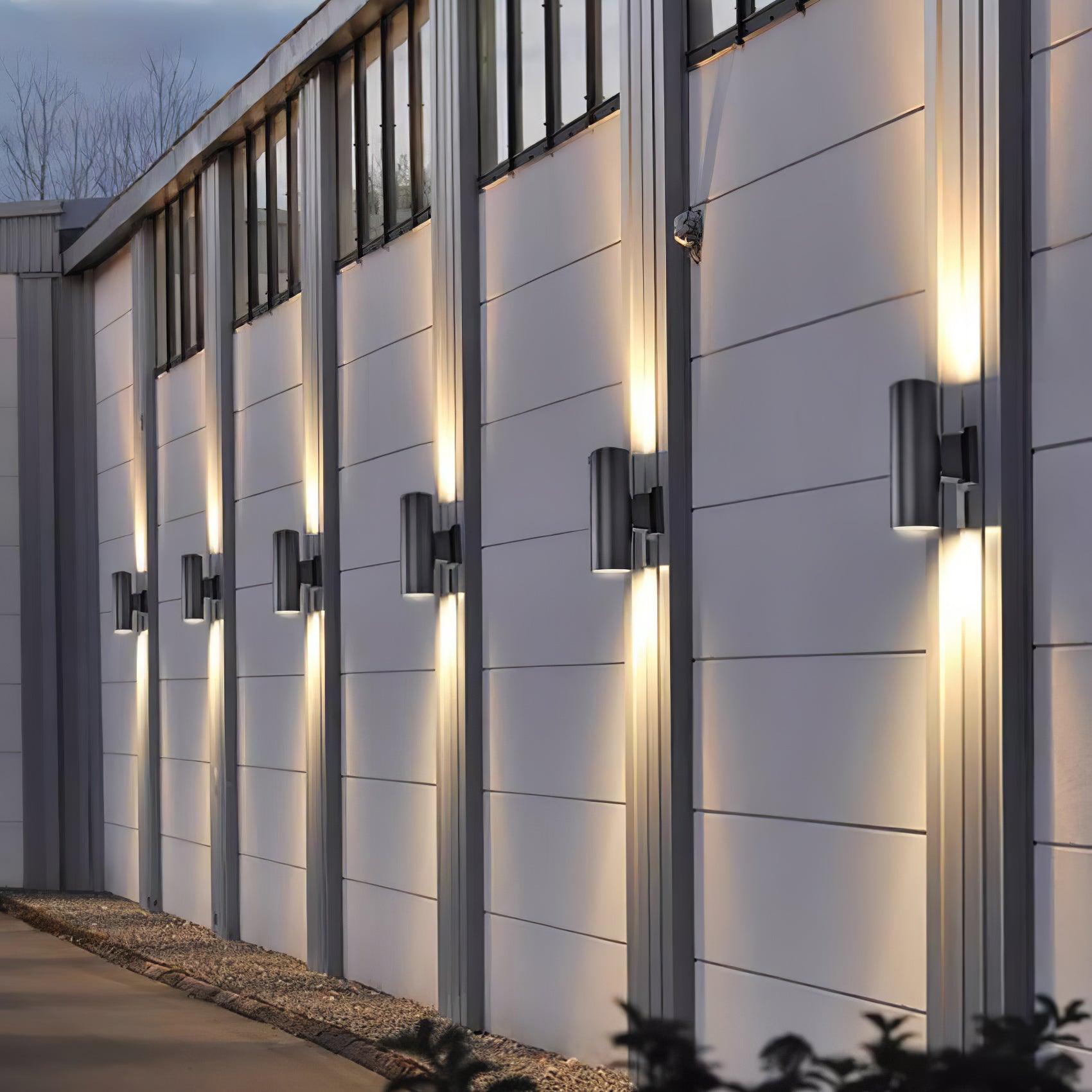 Cylindrical Outdoor Wall Light - Waterproof Modern Lamp for Garden